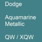 Preview: Dodge, Aquamarine Metallic, QW / XQW.